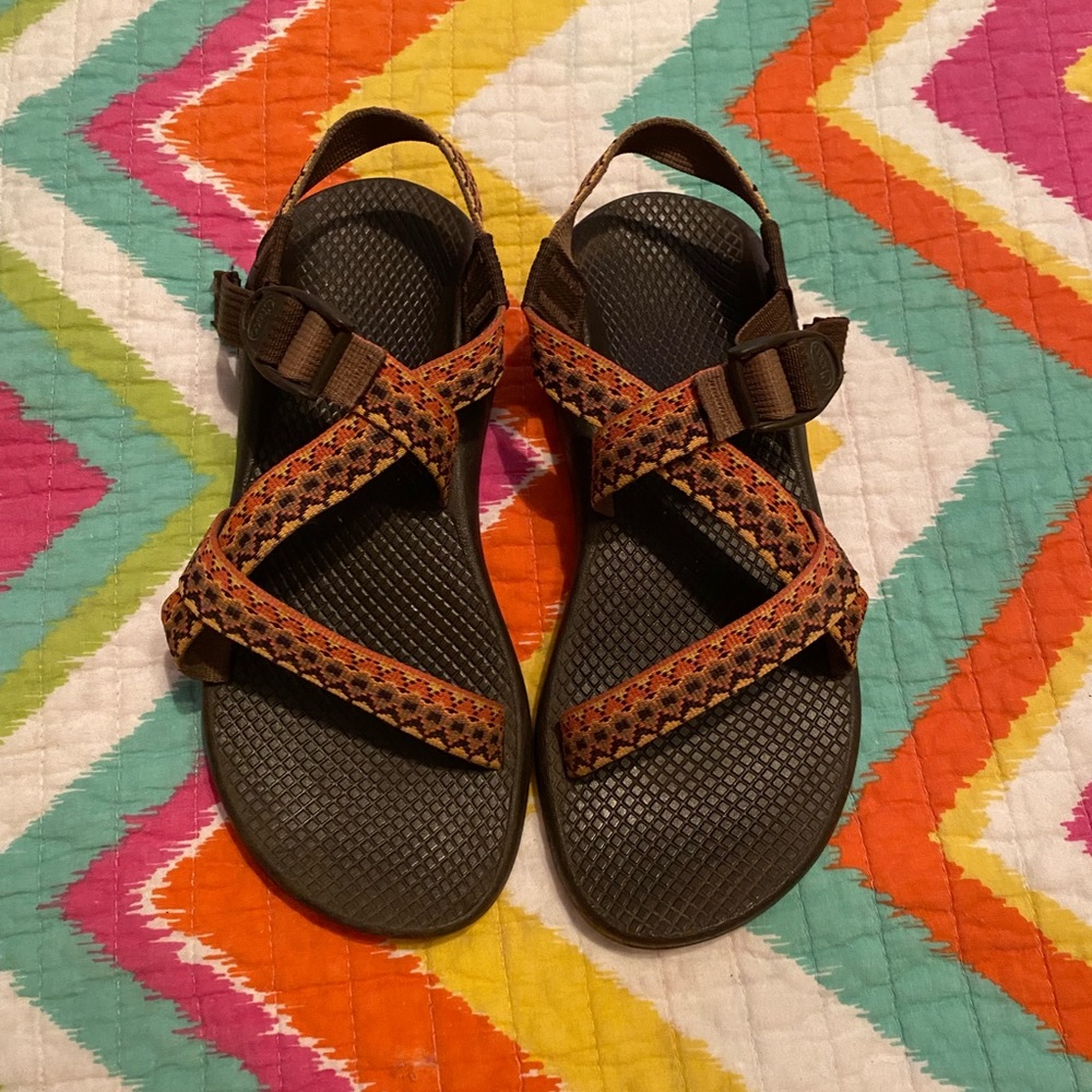 Orange Chaco Z1 sandal